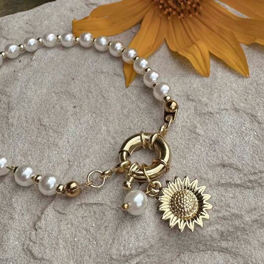 Pulsera Girasol perla