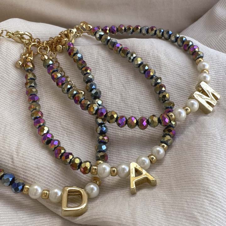 Pulsera inicial multicolor