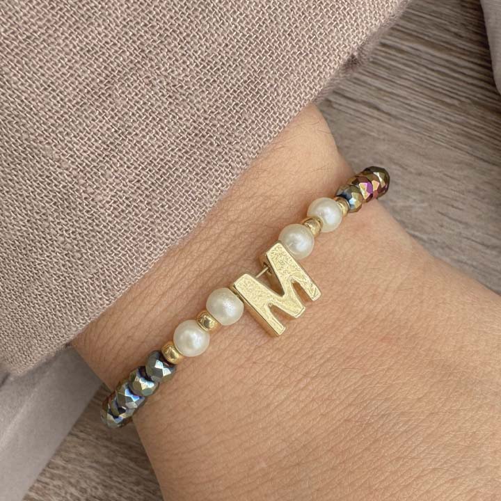 Pulsera inicial multicolor