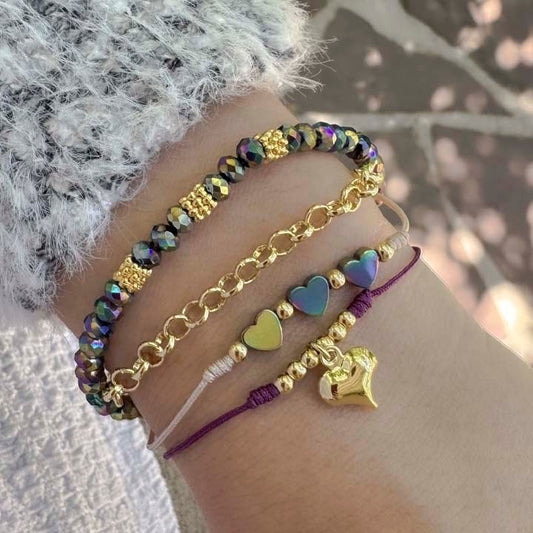 Pulsera Love violeta