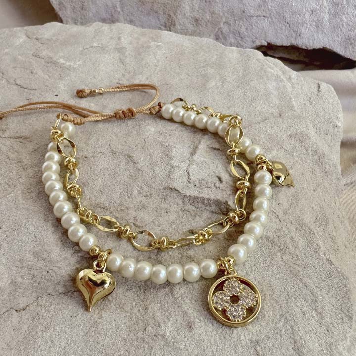 Pulsera trébol de amor