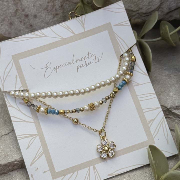 Pulsera trébol del bosque