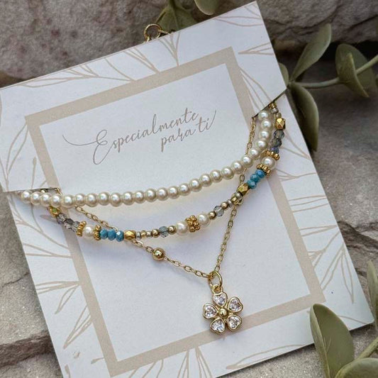 Pulsera trébol del bosque