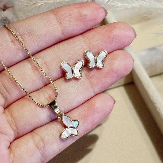 Set cadena Mini mariposas