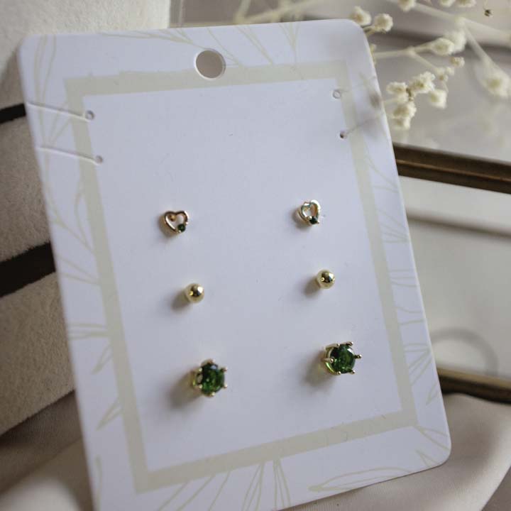 Set de aretes topos surtidos