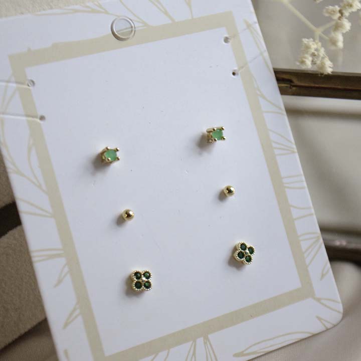 Set de aretes topos surtidos