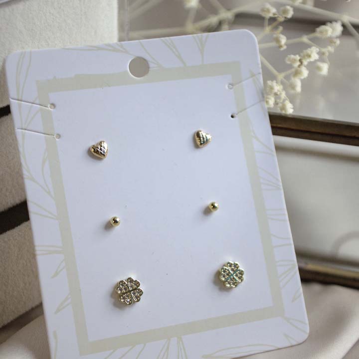 Set de aretes topos surtidos