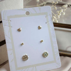 Set de aretes topos surtidos
